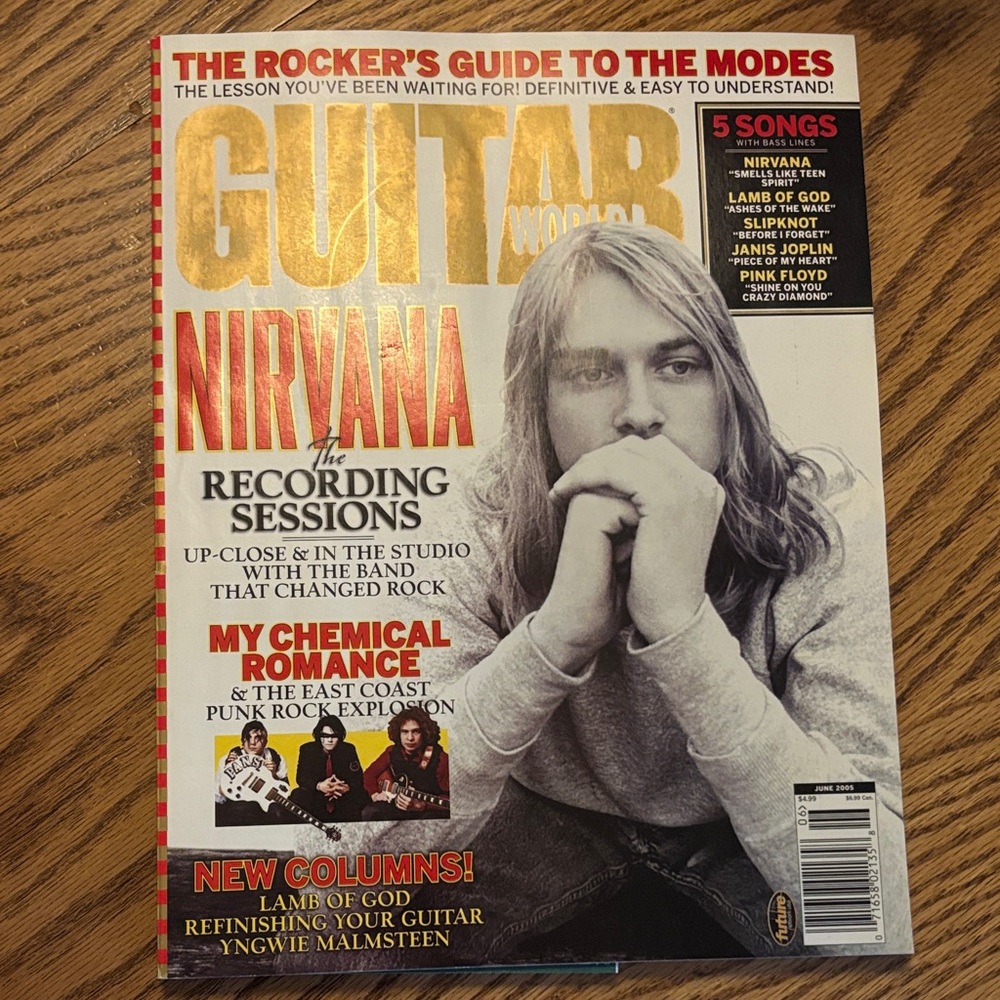 Guitar World Magazine Featuring Nirvana Vintage 2005